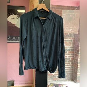 Banana Republic Dark Blue Casual Button-Down Shirt